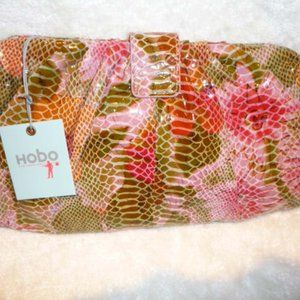 NWT Hobo clutch.  Style Angela. Pink Peony.